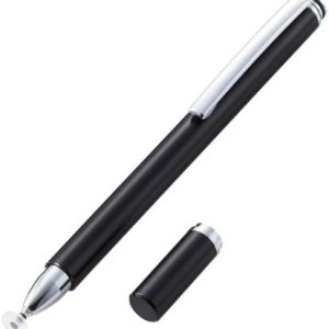 Elecom P-TPD02BK/12 Touch Pen, Disc Stylus Pen, 12 Pieces, Simple Packaging, Black