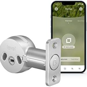 Level Home Inc. Level Bolt Smart Lock – Smart Deadbolt that Works with Your Existing Lock for Keyless Lock Entry, App-Enabled Bluetooth Lock with Smartphone Access, Compatible with Apple HomeKit